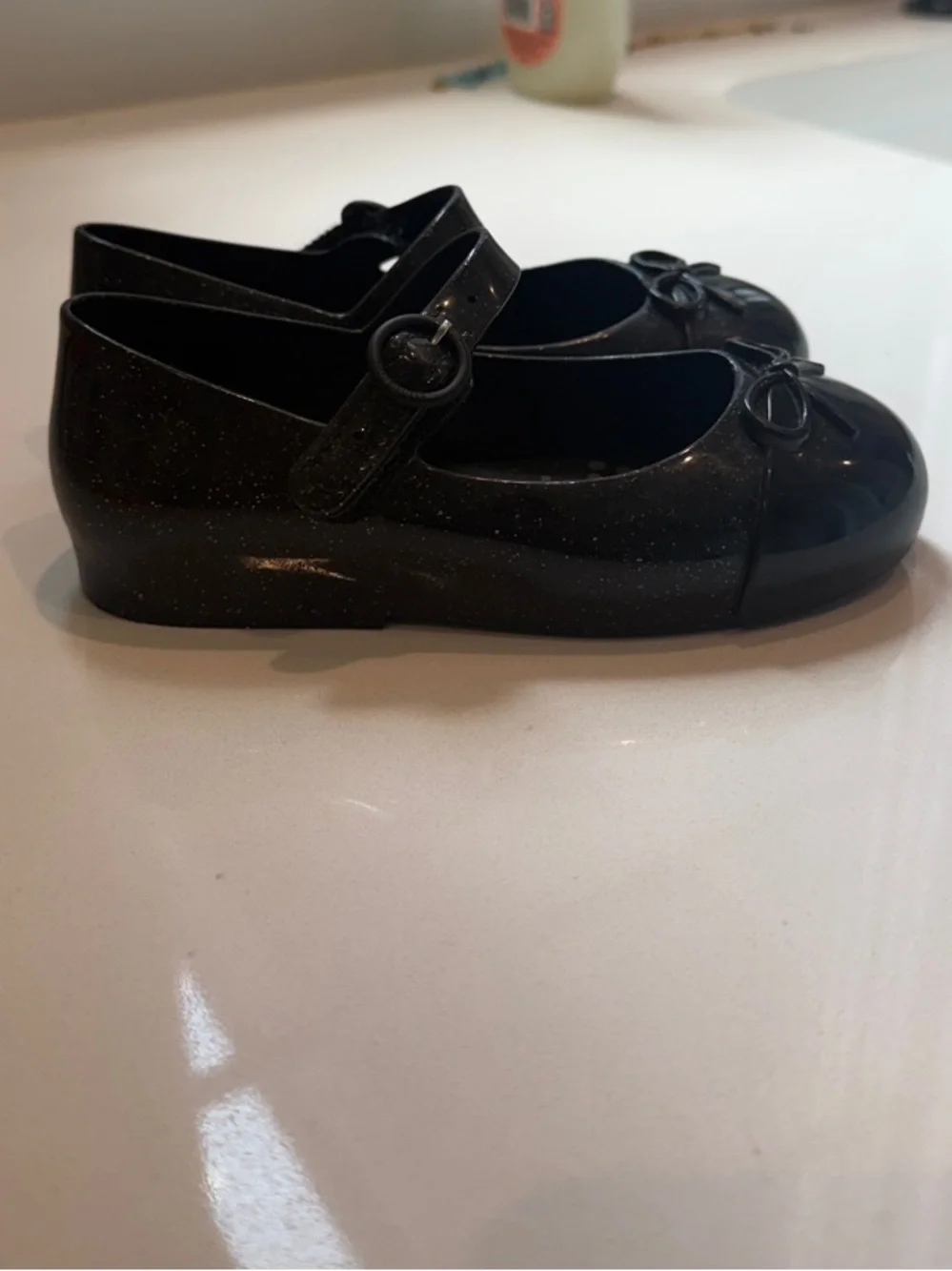 Mini Melissa Black Mary-Jane Like New size 10